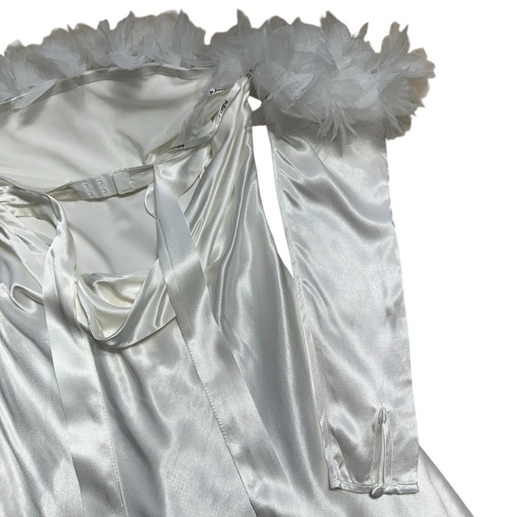 For Love & Lemons White Satin Mila Mini Dress Womens S - Picture 6 of 8